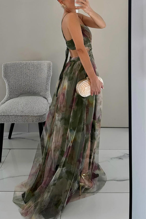 Vanessa - Floral Tulle Maxi Dress