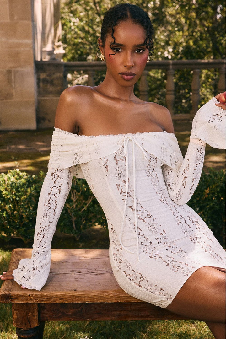 Marynelle - Lace Off-Shoulder Dress