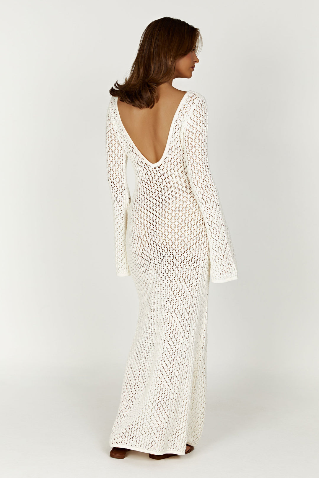 Clementine - White Mesh Dress