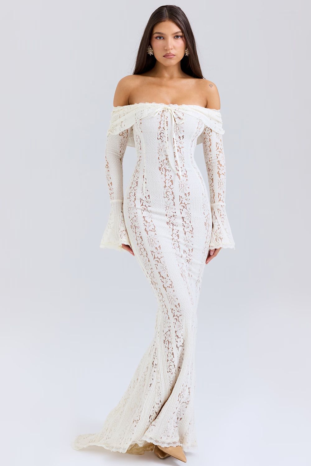 Marynelle - Lace Off-Shoulder Dress