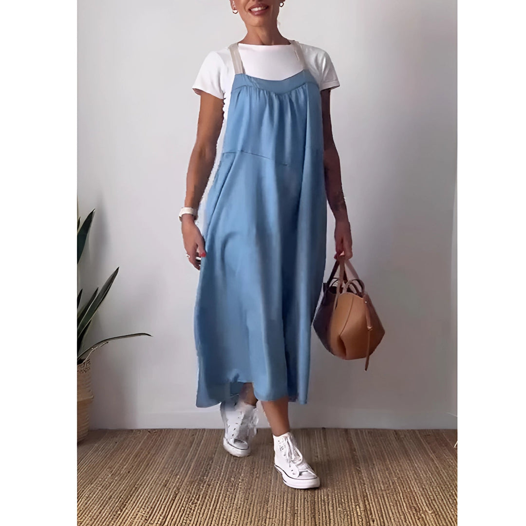 Kryz - Casual Chambray Dress