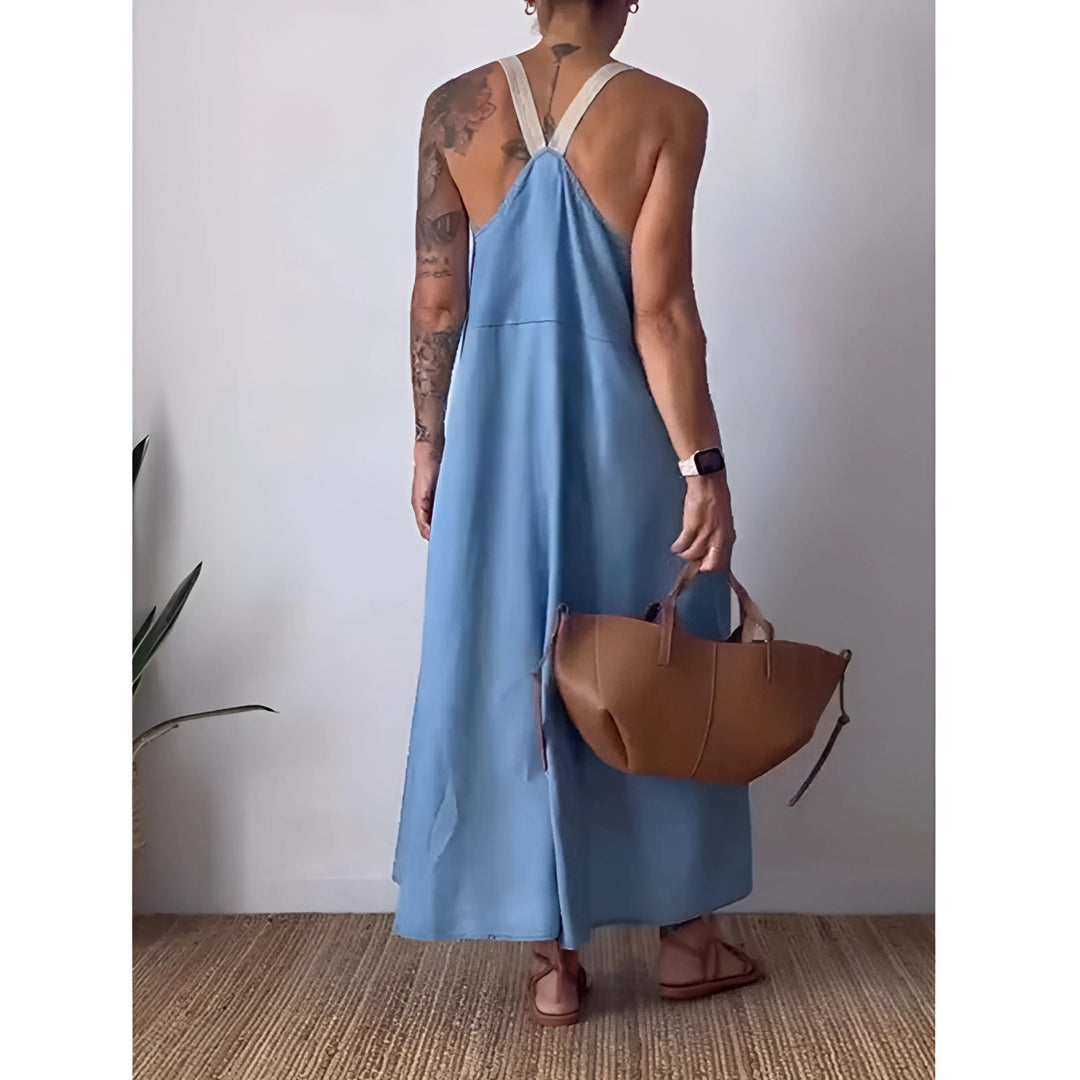 Kryz - Casual Chambray Dress