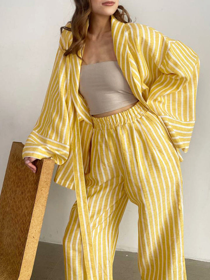 Karylle - Striped Two-Piece Set