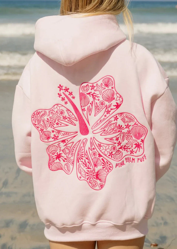 Liana - Oversized Hibiscus Hoodie