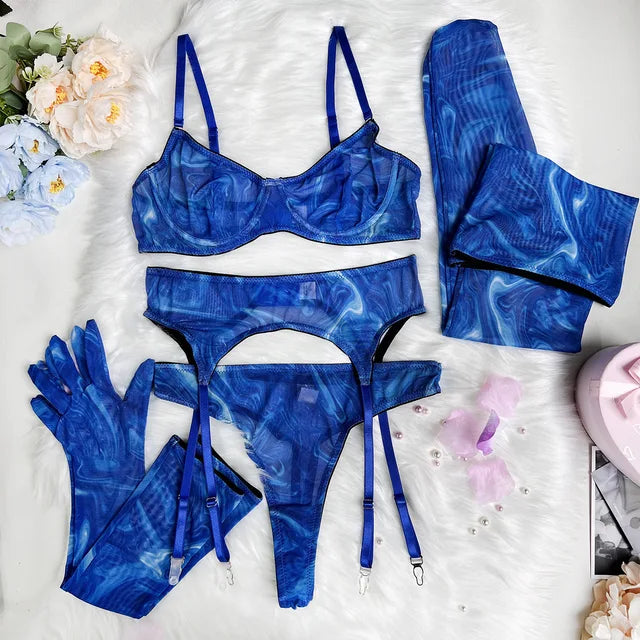 Lustre - Mesh Lingerie Set