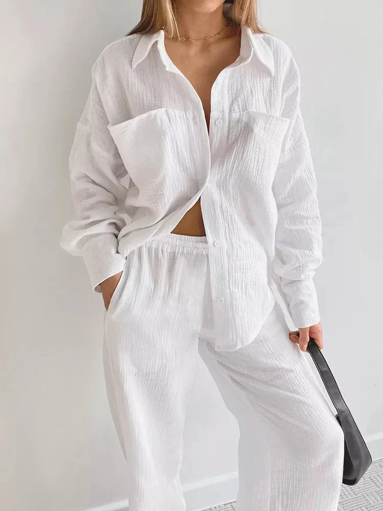 Elly - Two Piece Linen Set