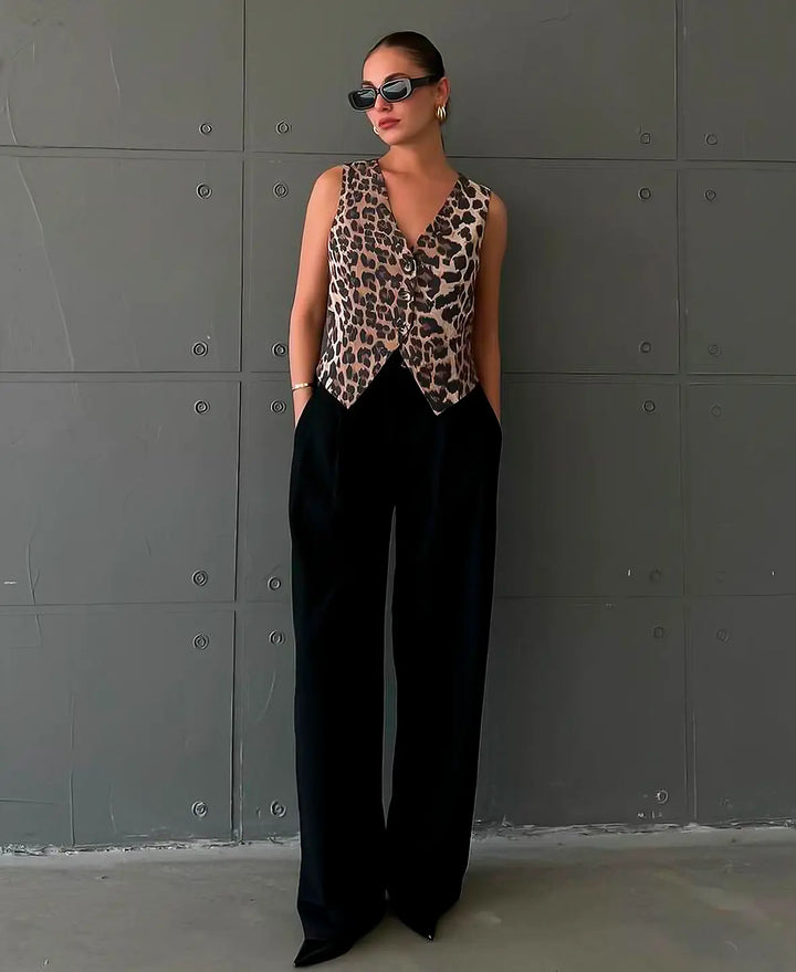 Liezl - Leopard Printed Vest