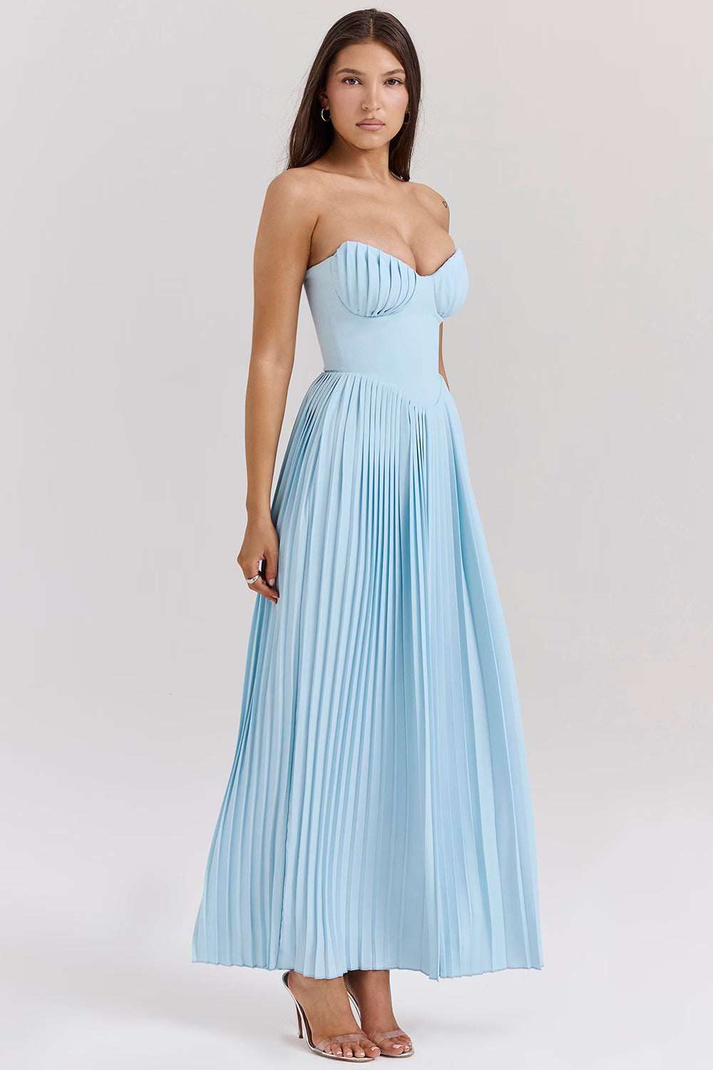 Leah - Pleated Maxi Dress